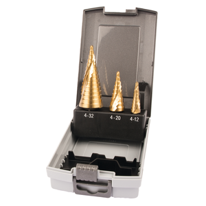 STEP DRILL SET SPIRAL TIN...
