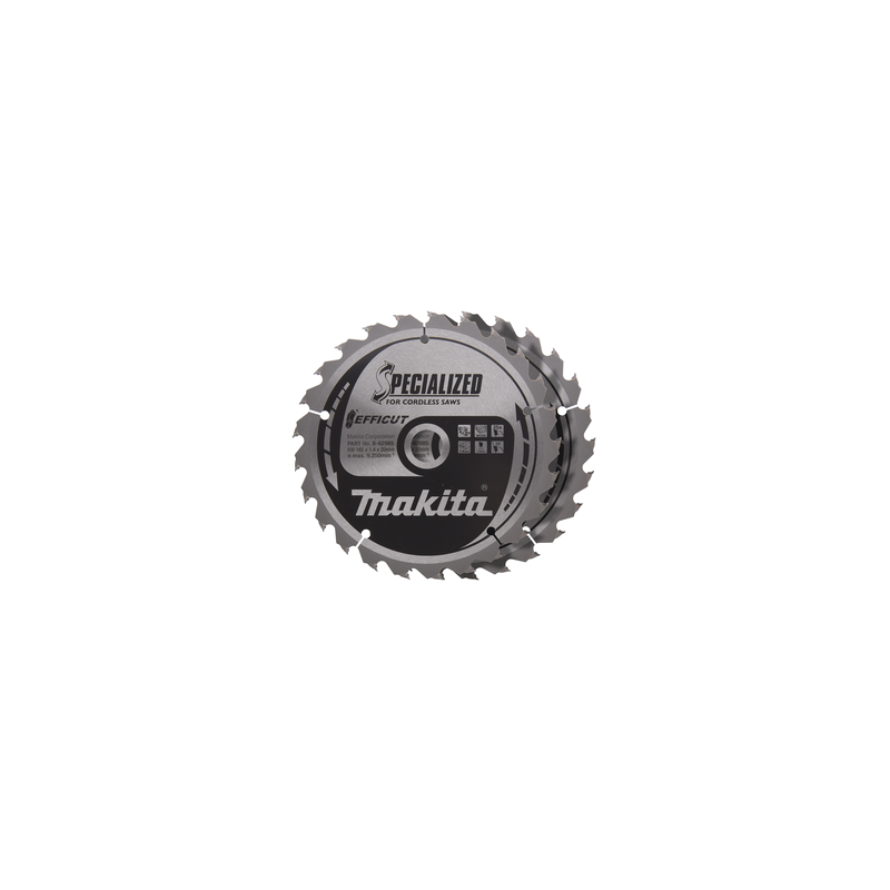 T.C.T. Zāģripa kokam 165X1.4X20mm 23° T25 EFFICUT 2 gab.