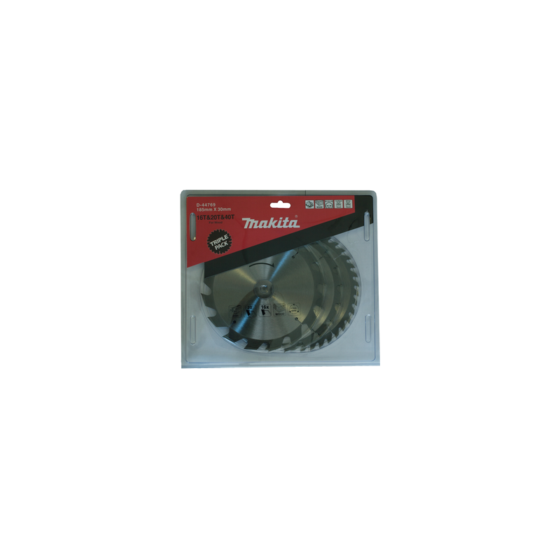 T.C.T. Zāģripa kokam 185X2X30mm 20/20/18° T16/24/40 Standard kokam