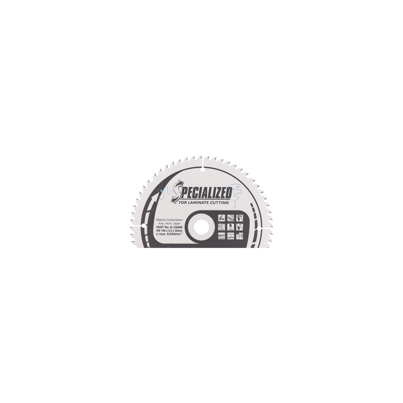 T.C.T. Zāģripa MDF/Laminātam 190X2X20mm 5° T60 SPECIALIZED priekš lamināta