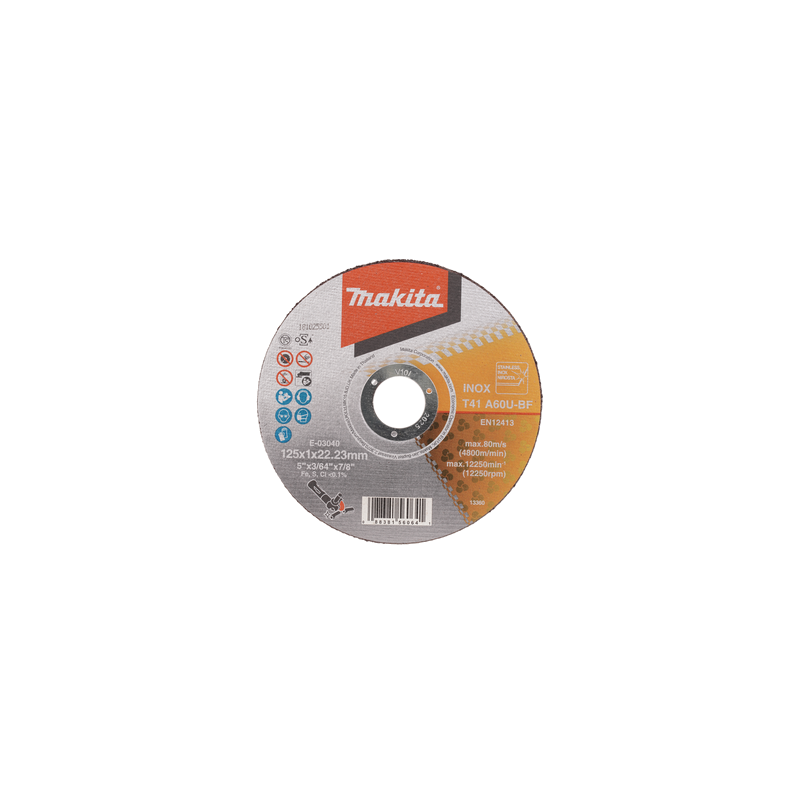 Griezripa 125 X 1 MM Inox/tērāuds