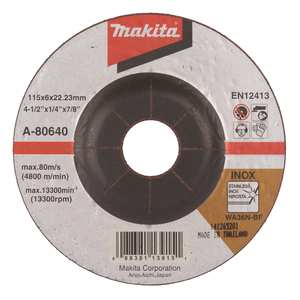 Slīpripa 115X6  Inox/tērāuds