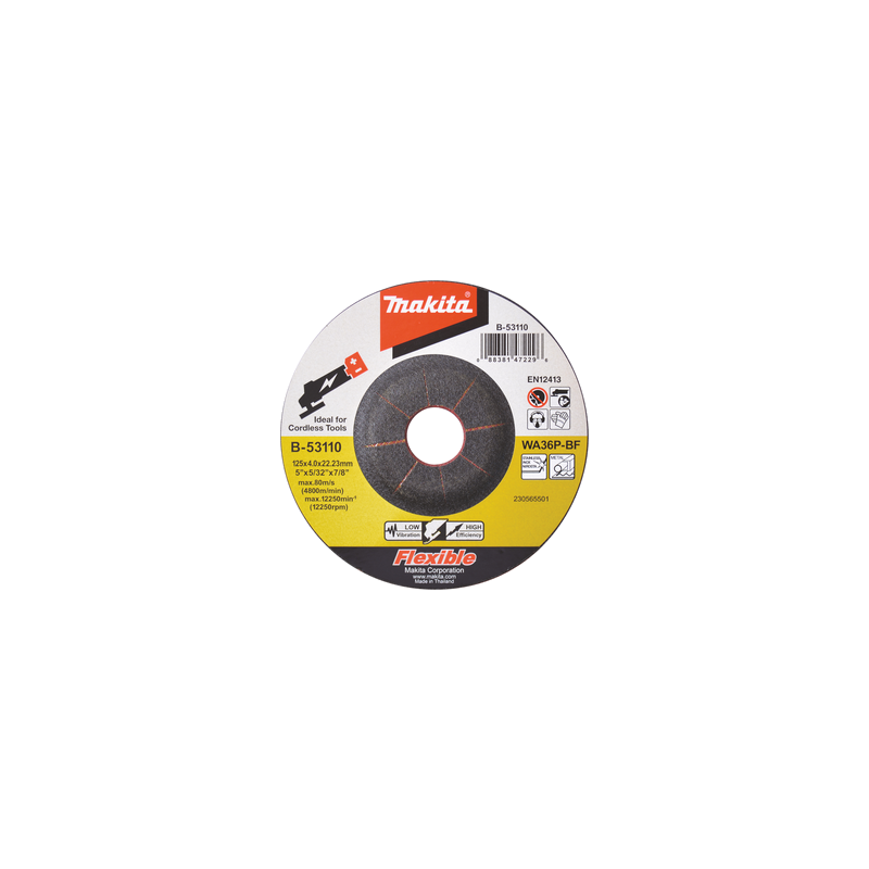 Slīpripa 125X4  Inox/tērāuds  WA36P-BF