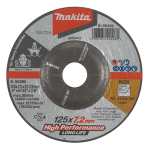 Slīpripa 125X7,2  AZ24N-BF,...