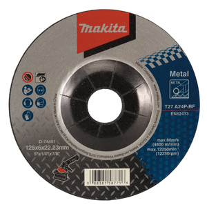 Slīpripa 125x6,0x22,23 metālam