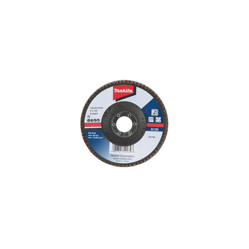 Lameļu slīpdisks Economy type 125x22.23 A120 Metālam (10gab)