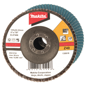 Lameļu slīpdisks 125mm K40...