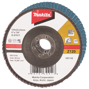 Lameļu slīpdisks 125mm K120...