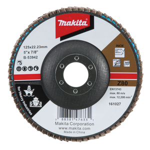 Lameļu slīpdisks 125mm K80...