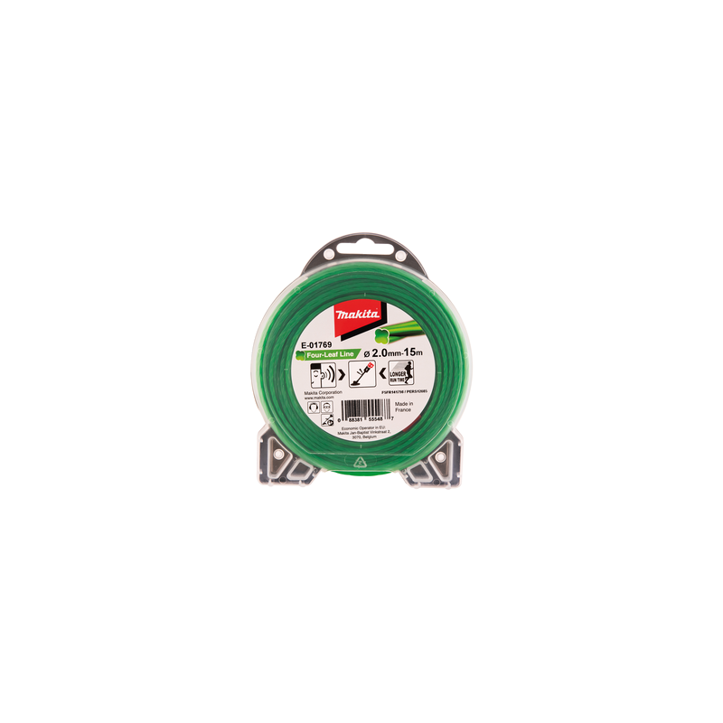 Četrlapu formas vītā neilona aukla 2,0MM X 15M