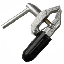 Screw type earth clamp