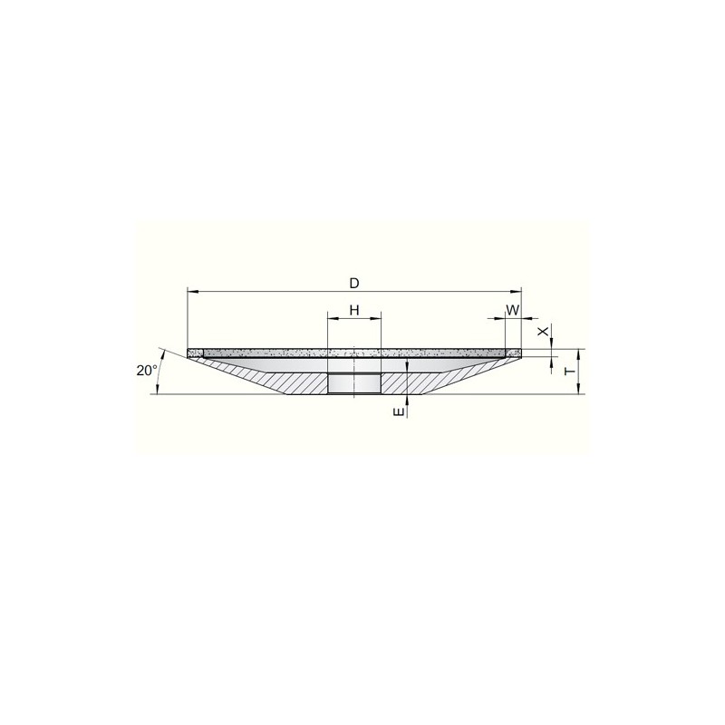 12A2 - Diamond/CBN Grinding Cup