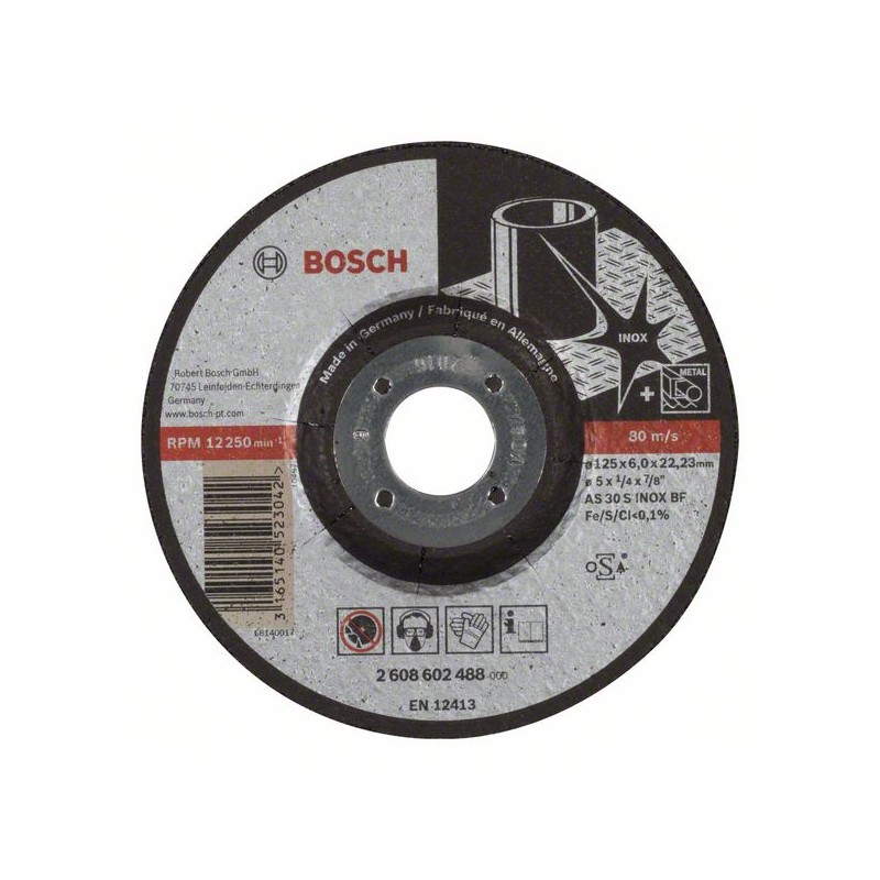 Slīpēšanas disks INOX 125x22.2x6mm
