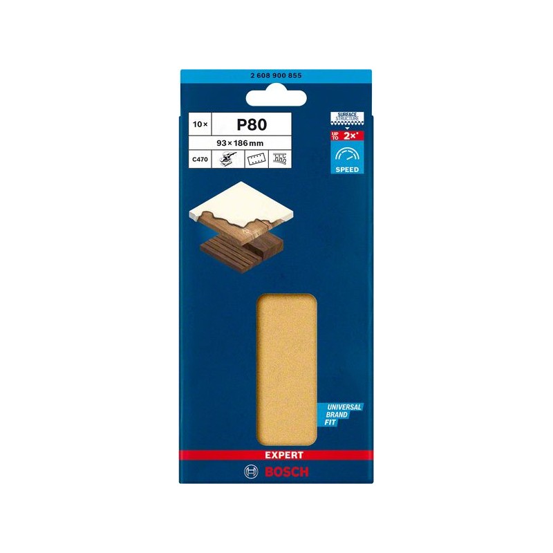 Slīppapīrs,kokam, perf 93x186, G80, 10gb