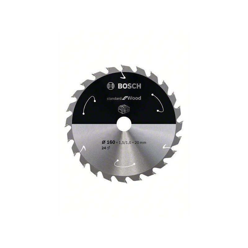 Standard for Wood 160x20/15.875x1.5/1.0x24T