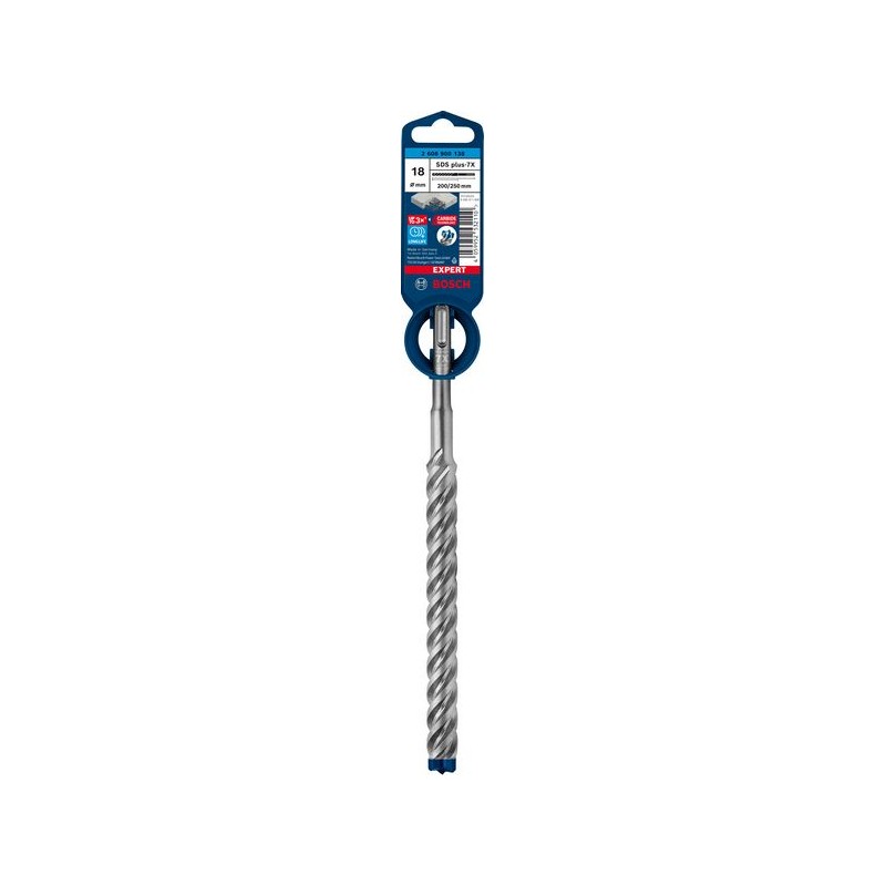 Triecienurbis SDS plus-7X 18x200x250mm, 1 gab.