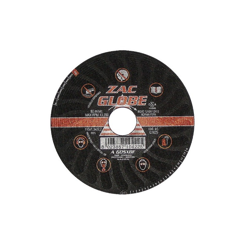 GLOBE Cutting Disc 125x1.0 - ZAC Inox