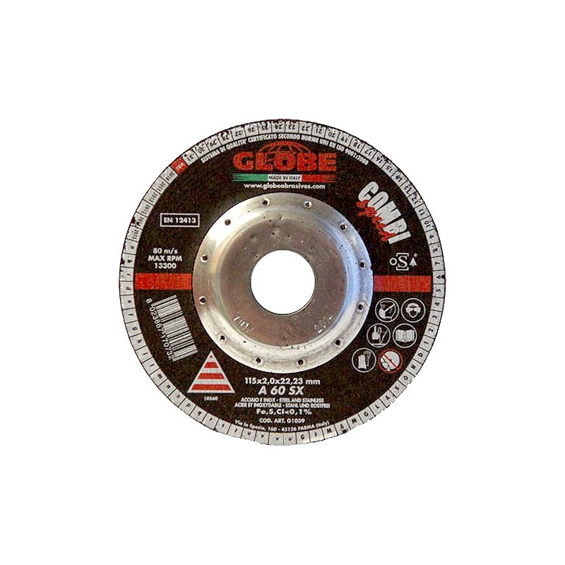 GLOBE Grinding/Cutting Disc 125x4.0 - RX COMBI Inox