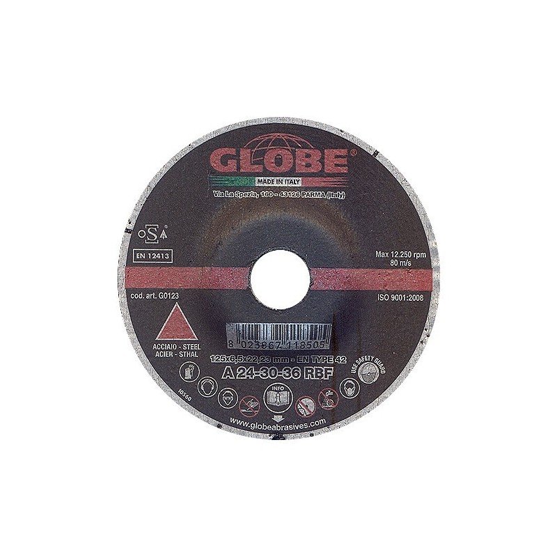 GLOBE Grinding Disc 125x6.5 - AR