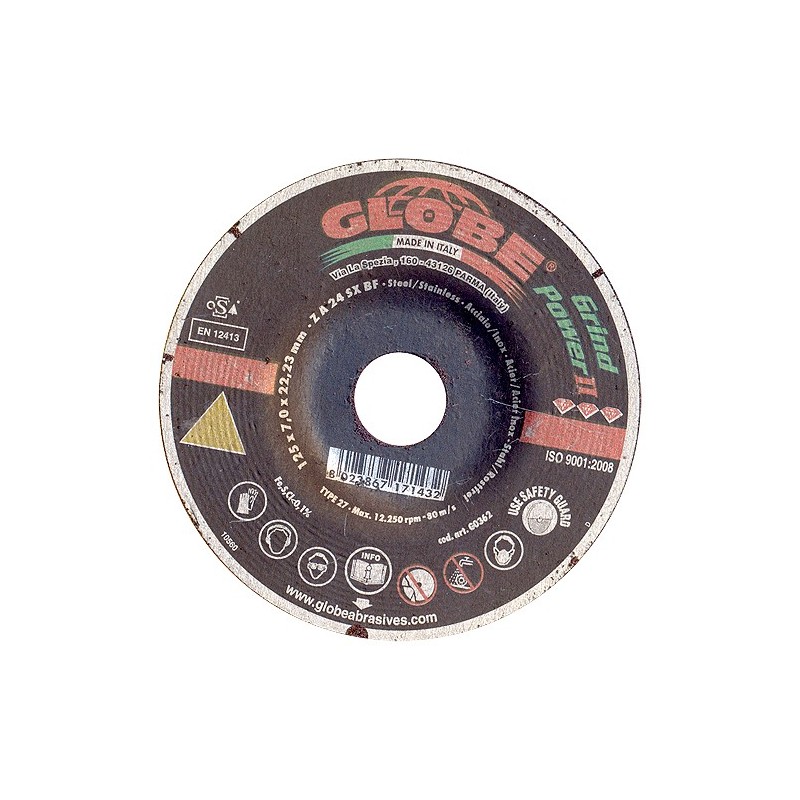 GLOBE Grinding Disc 125x7.0 - Grindpower II