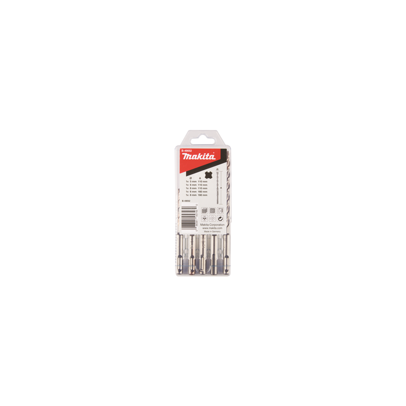 SDS-PLUS urbju komplekts (5x110, 6x110, 6x160, 8x110, 8x160)